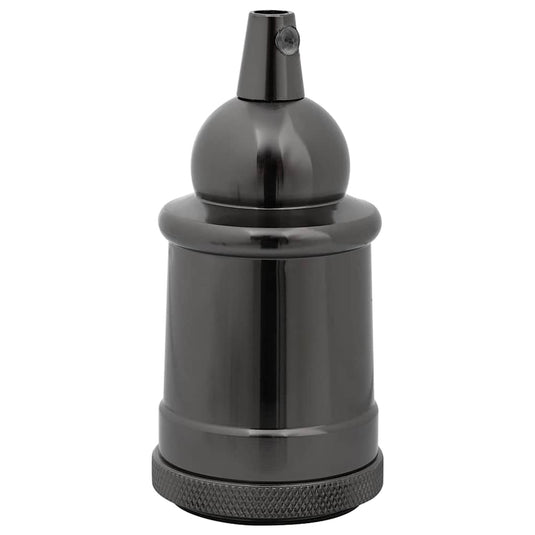 Vidaxl lamphouders 2 st glanzend zwart e27