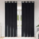 Vidaxl verduisterende gordijnen 2 pcs zwart 140 x 245 cm fluweel