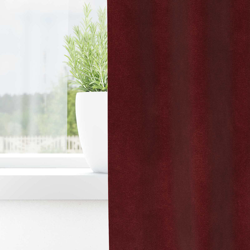 Afbeelding laden in galerijviewer, Vidaxl verduisterende gordijnen 2 pcs wijnrood 140 x 140 cm fluweel
