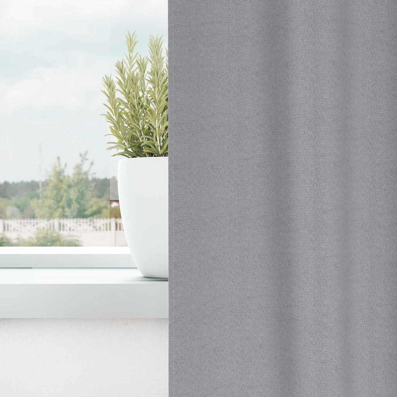 Afbeelding laden in galerijviewer, Vidaxl zwart-out gordijnen met ringen 2 pcs lichtgrijs 260 x 140 cm
