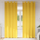 Vidaxl zwart-out gordijnen met ringen 2 pcs mosterdgeel 260 x 140 cm