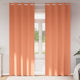 Vidaxl zwart-out gordijnen met ringen 2 pcs terracotta 225 x 140 cm