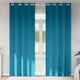 Vidaxl zwart-out gordijnen met ringen 2 pcs turquoise 245 x 140 cm