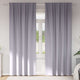 Vidaxl zwart-out gordijnen met ringen 2 pcs metaalgrijs 245 x 140 cm