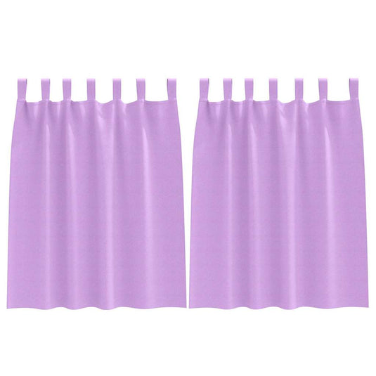 Vidaxl zwart-out gordijnen met ringen 2 pcs paars 140 x 140 cm