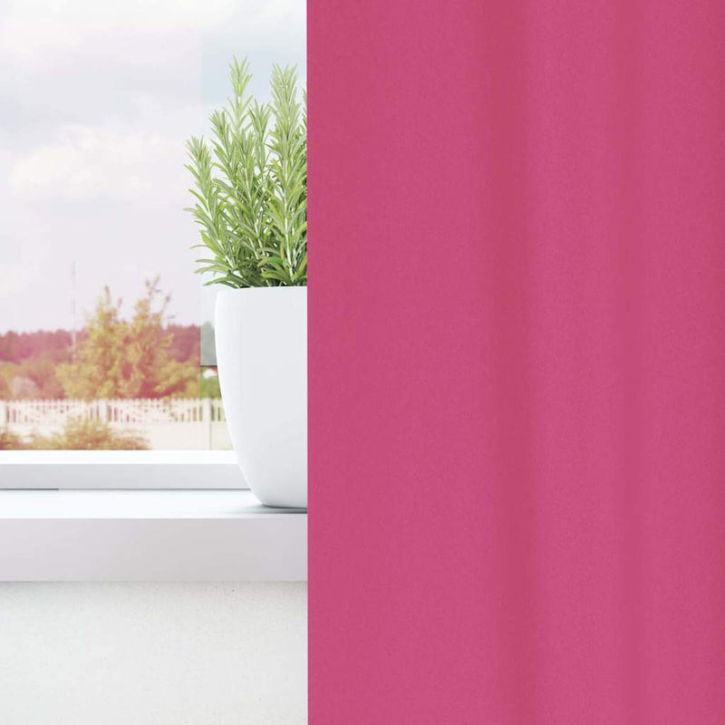 Afbeelding laden in galerijviewer, Vidaxl zwart-out gordijnen met ringen 2 pcs felroze 245 x 140 cm
