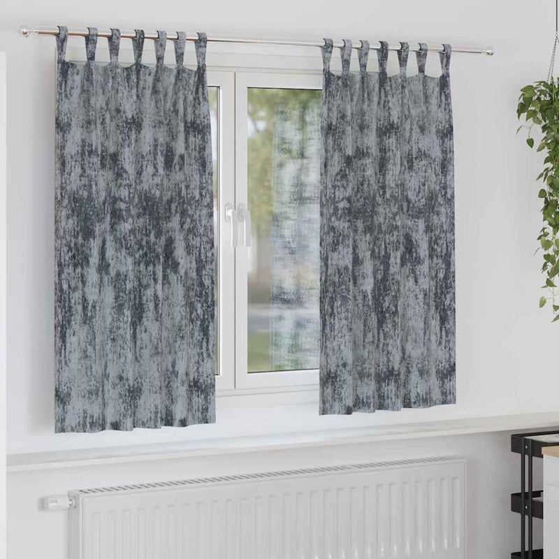 Afbeelding laden in galerijviewer, Vidaxl velvet gordijnen 2 pcs zilvergrijs 175 x 140 cm fluweel
