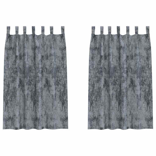 Vidaxl velvet gordijnen 2 pcs zilvergrijs 175 x 140 cm fluweel