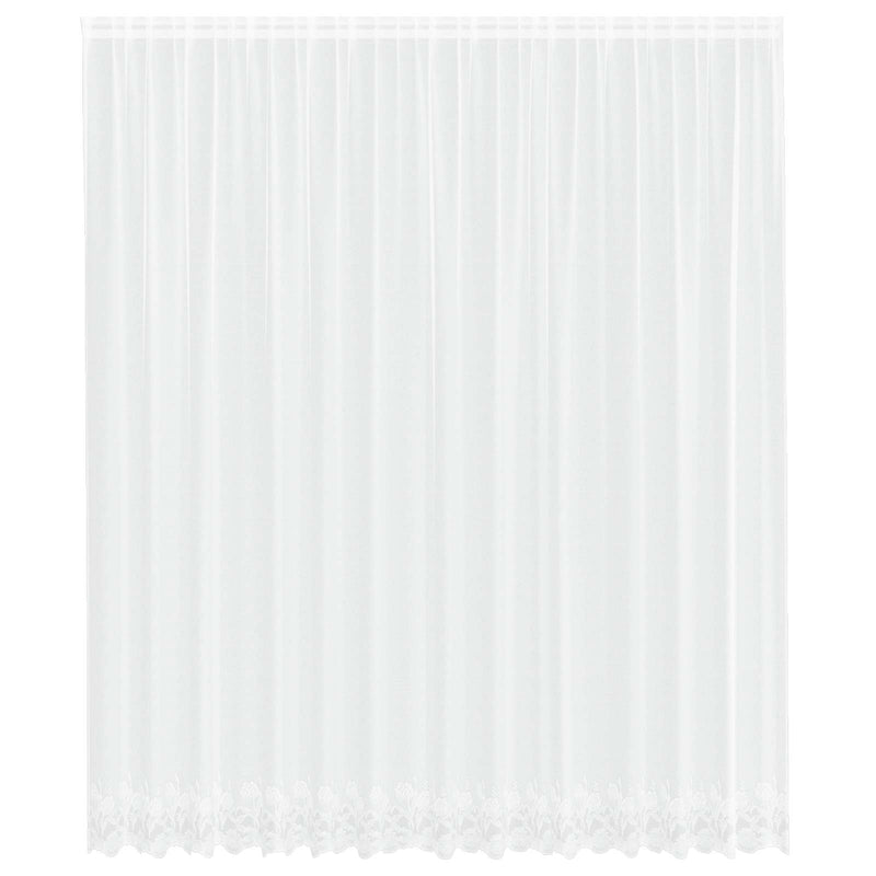 Afbeelding laden in galerijviewer, Vidaxl kantgordijn wit 400 × 300 cm polyester
