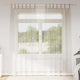 Vidaxl voile gordijn met gordijnen 2 pcs zand 260 x 140 cm polyester
