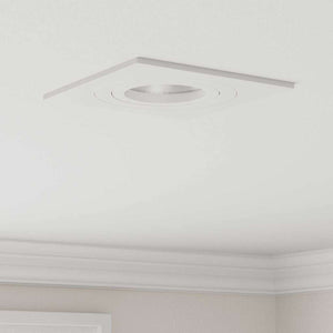Vidaxl spotje 6 pcs wit 9 x 9 x 2 cm aluminium