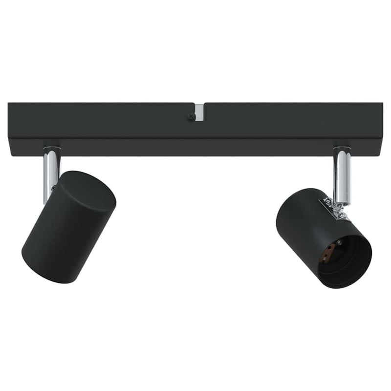 Afbeelding laden in galerijviewer, Vidaxl plafondspot met schijnwerpers zwart 26 x 6,5 x 11,5 cm metaal
