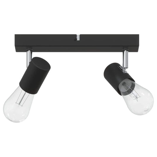 Vidaxl plafondspot met schijnwerpers zwart 26 x 6,5 x 11,5 cm metaal