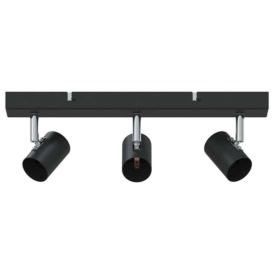 Vidaxl plafondspot met schijnwerpers zwart 38 x 6,5 x 11,5 cm metaal