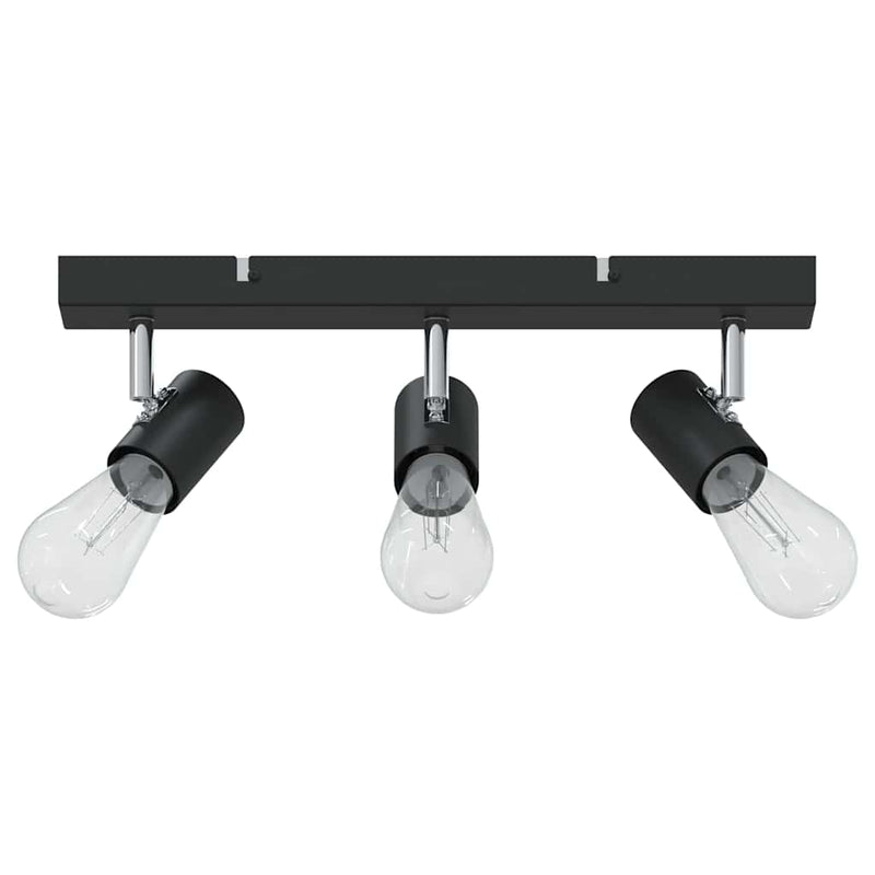 Afbeelding laden in galerijviewer, Vidaxl plafondspot met schijnwerpers zwart 38 x 6,5 x 11,5 cm metaal
