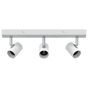 Vidaxl plafondspot met schijnwerpers wit 38 x 6,5 x 11,5 cm metaal