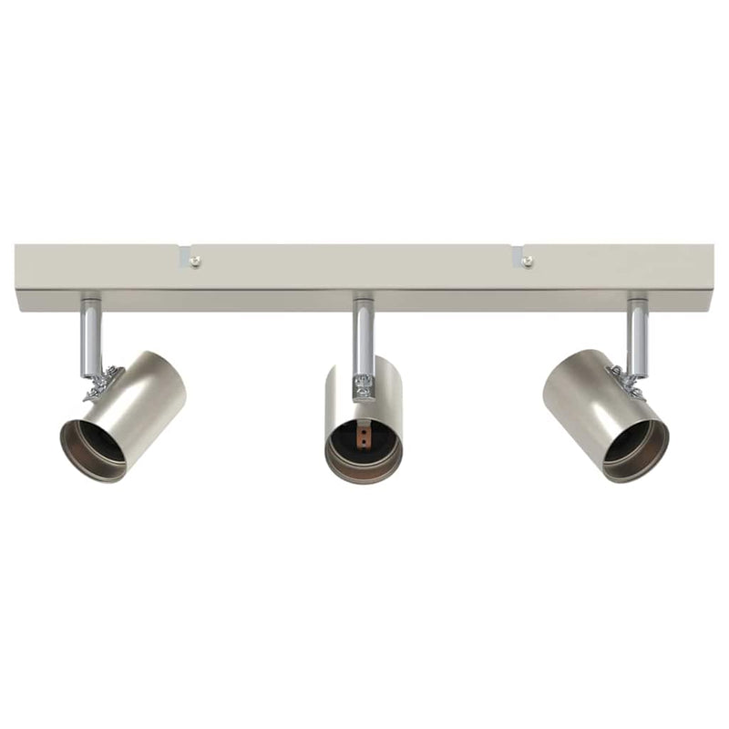 Afbeelding laden in galerijviewer, Vidaxl plafondspot met schijnwerpers nikkel 38 x 6,5 x 11,5 cm metaal

