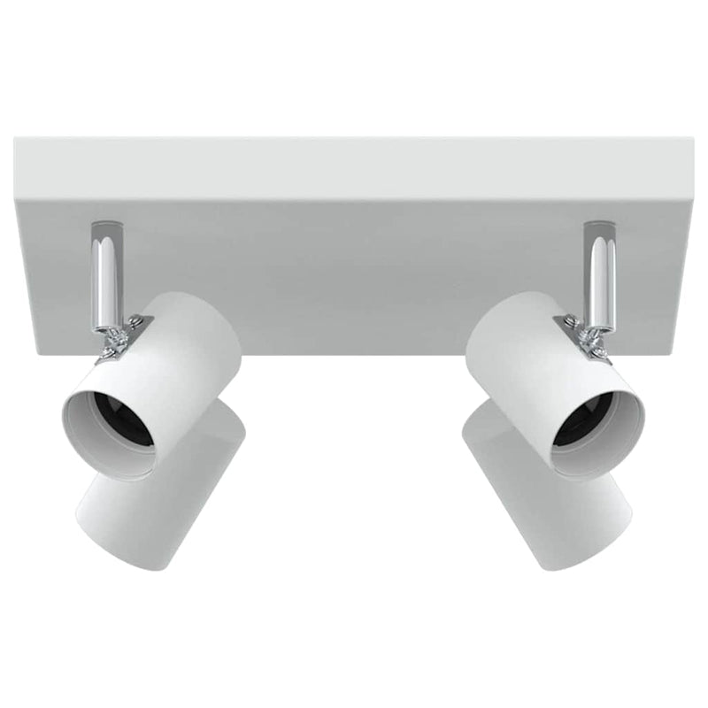 Afbeelding laden in galerijviewer, Vidaxl plafondspot met schijnwerpers wit 26,5 x 26 x 11,5 cm metaal
