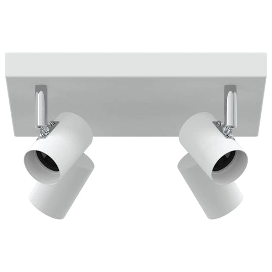 Vidaxl plafondspot met schijnwerpers wit 26,5 x 26 x 11,5 cm metaal