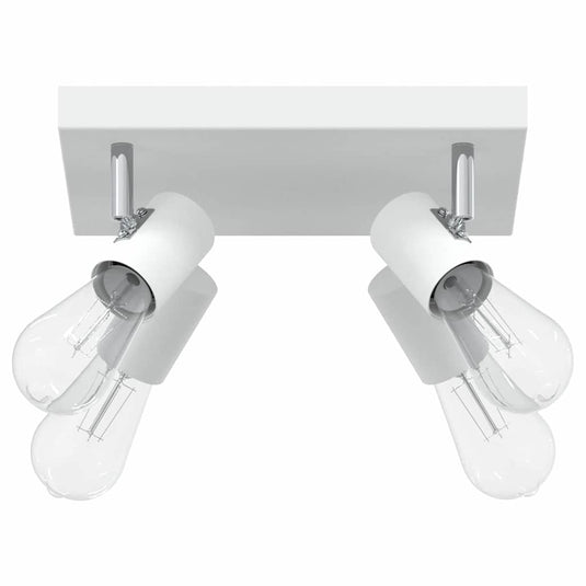 Vidaxl plafondspot met schijnwerpers wit 26,5 x 26 x 11,5 cm metaal