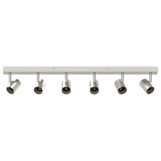 Vidaxl plafondspot met schijnwerpers nikkel 73 x 6,5 x 11,5 cm metaal