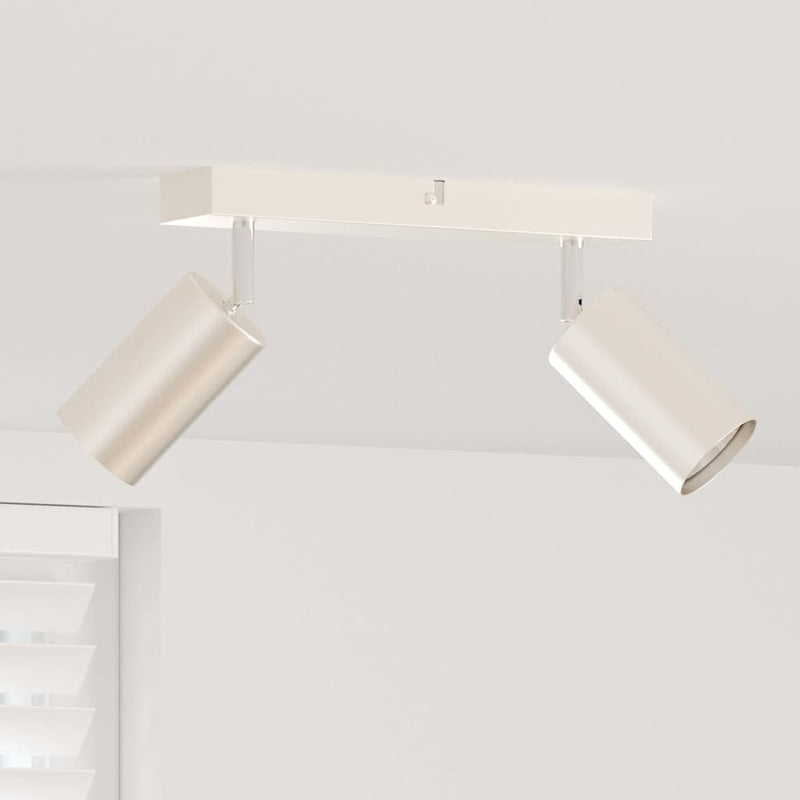 Afbeelding laden in galerijviewer, Vidaxl plafondspot met schijnwerpers nikkel 26 x 6 x 16 cm metaal
