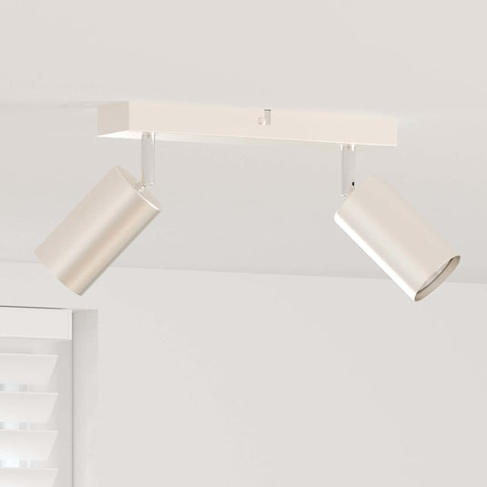 Vidaxl plafondspot met schijnwerpers nikkel 26 x 6 x 16 cm metaal