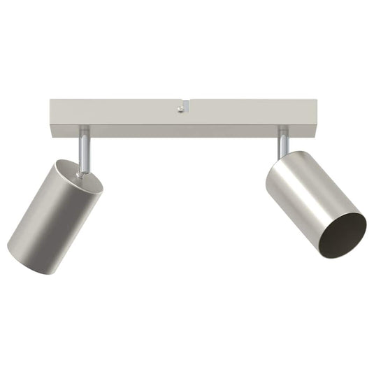 Vidaxl plafondspot met schijnwerpers nikkel 26 x 6 x 16 cm metaal