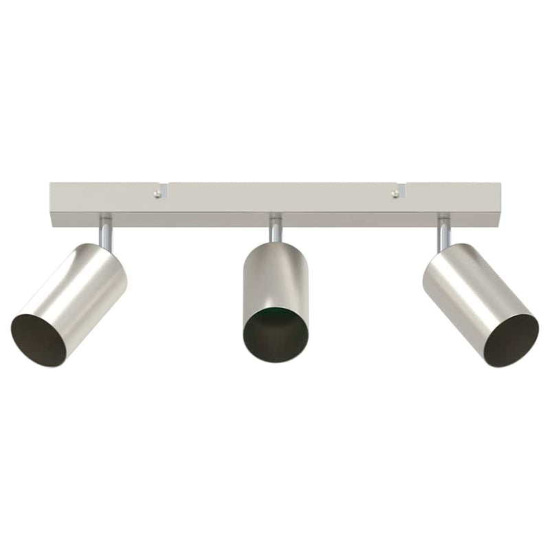 Afbeelding laden in galerijviewer, Vidaxl plafondspot met schijnwerpers nikkel 38 x 6 x 16 cm metaal
