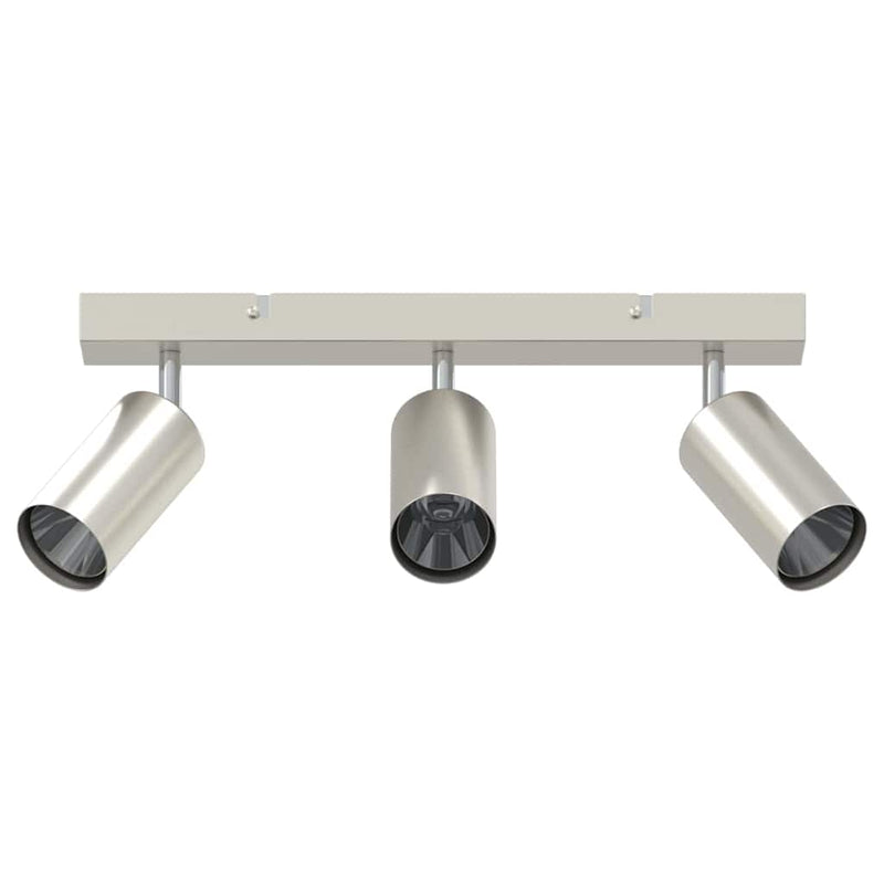 Afbeelding laden in galerijviewer, Vidaxl plafondspot met schijnwerpers nikkel 38 x 6 x 16 cm metaal
