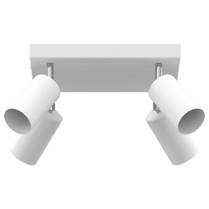 Vidaxl plafondspot met schijnwerpers wit 26 x 26 x 16 cm metaal