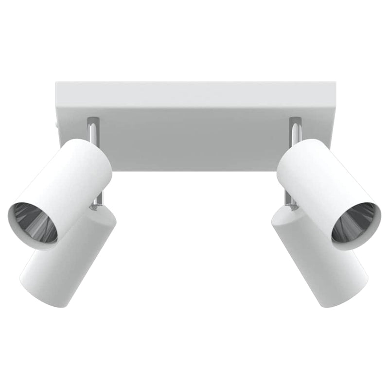 Afbeelding laden in galerijviewer, Vidaxl plafondspot met schijnwerpers wit 26 x 26 x 16 cm metaal

