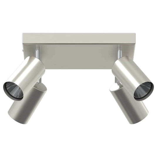 Vidaxl plafondspot met schijnwerpers nikkel 26 x 26 x 16 cm metaal