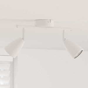 Vidaxl plafondspot met schijnwerpers wit 25.5 x 8 x 16 cm metaal