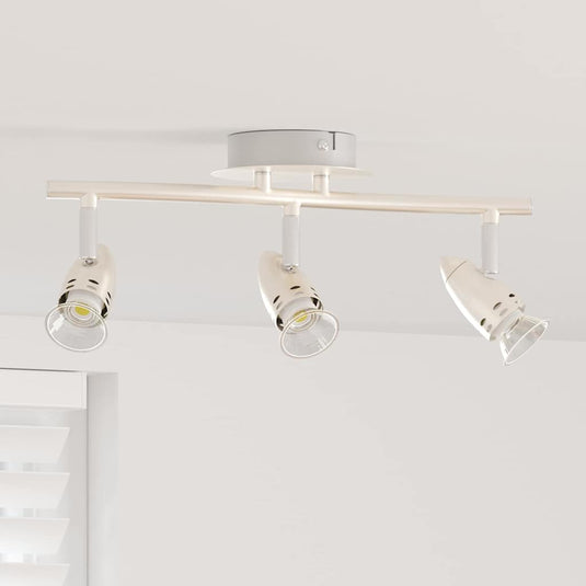 Vidaxl plafondspot met schijnwerpers nikkel 36,5 x 10 x 12,5 cm metaal