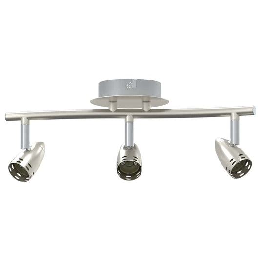 Vidaxl plafondspot met schijnwerpers nikkel 36,5 x 10 x 12,5 cm metaal