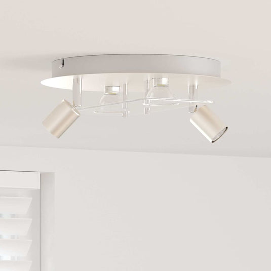 Vidaxl plafondspot nikkel 29 x 29 x 11 cm staal en glas