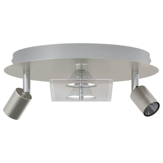 Vidaxl plafondspot nikkel 29 x 29 x 11 cm staal en glas