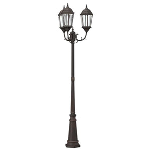 Vidaxl tuinverlichting brons 61 x 53 x 235 cm aluminium en glas