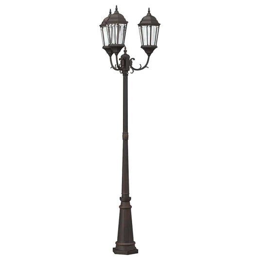 Vidaxl tuinverlichting brons 61 x 53 x 235 cm aluminium en glas