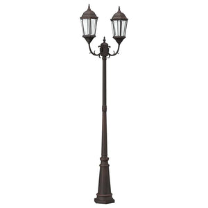 Vidaxl tuinverlichting brons 68 x 20 x 235 cm aluminium en glas