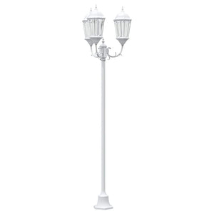Vidaxl tuinverlichting wit 57 x 49 x 241 cm aluminium en glas