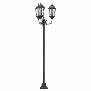 Vidaxl tuinverlichting brons 57 x 49 x 241 cm aluminium en glas