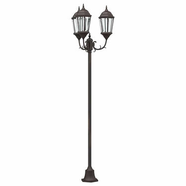 Vidaxl tuinverlichting brons 57 x 49 x 241 cm aluminium en glas