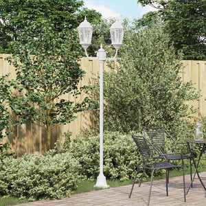 Vidaxl tuinverlichting wit 68 x 20 x 235 cm aluminium en glas