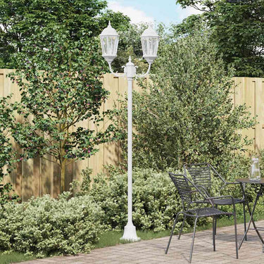 Vidaxl tuinverlichting wit 68 x 20 x 235 cm aluminium en glas