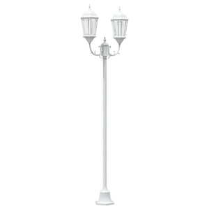 Vidaxl tuinverlichting wit 68 x 20 x 235 cm aluminium en glas