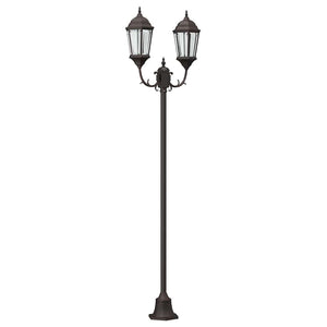 Vidaxl tuinverlichting brons 68 x 20 x 235 cm aluminium en glas