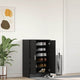 Vidaxl schoenenkast 60x35x92 cm spaanplaat zwart eikenkleurig