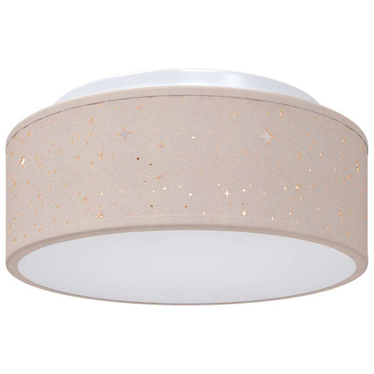 Vidaxl plafonnière met schijnwerpers taupe 30 x 30 x 13,5 cm stof